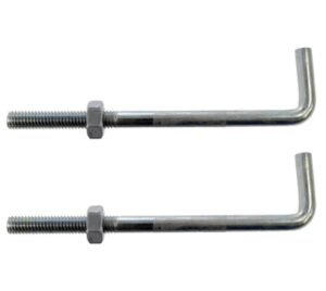 L-shaped foundation anchor bolt for construction projects